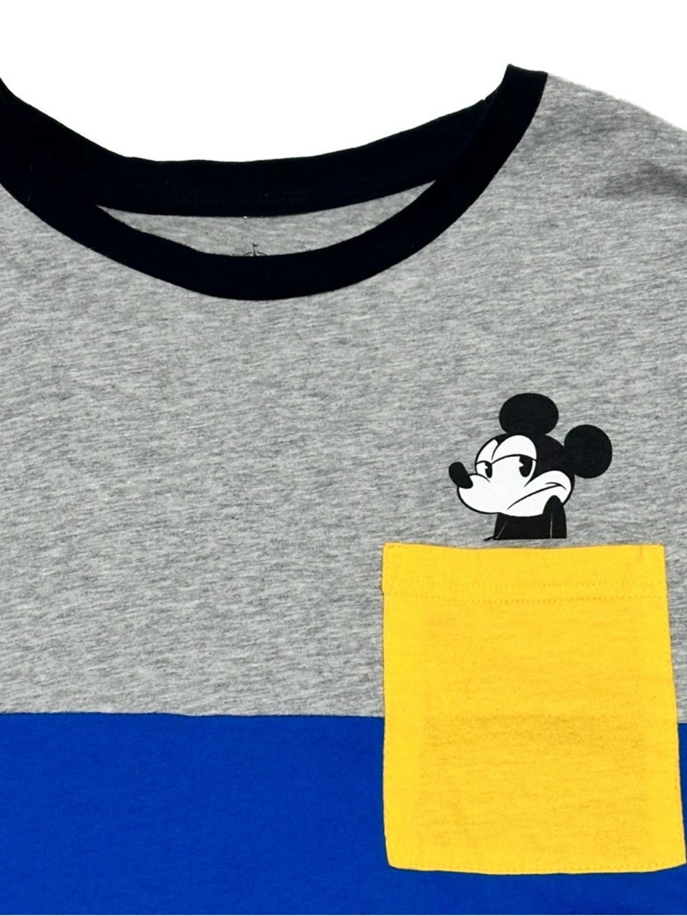 Disney Retro Parks Collection Snarky Mickey Mouse Long Sleeve Pocket T-Shirt